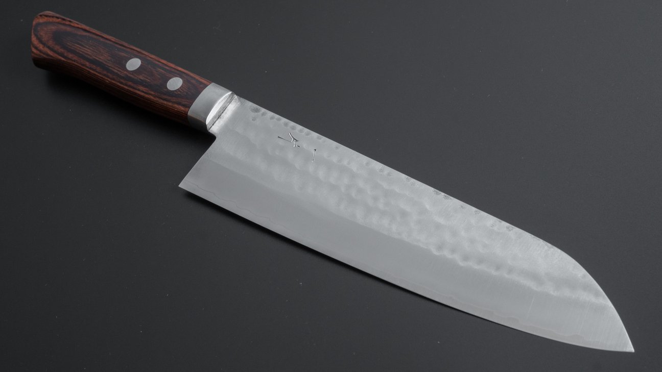 Hitohira NM Tsuchime Gyuto 180mm Imitation Mahogany Handle