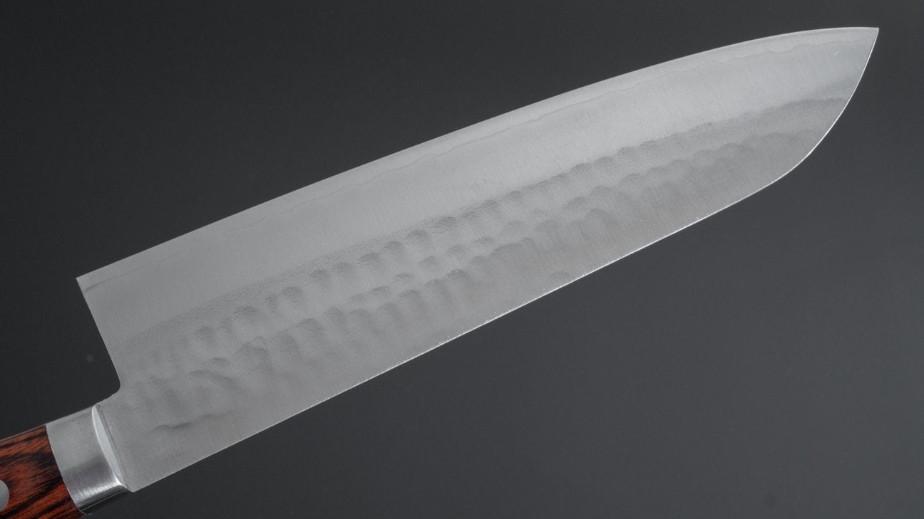 Hitohira NM Tsuchime Gyuto 180mm Imitation Mahogany Handle