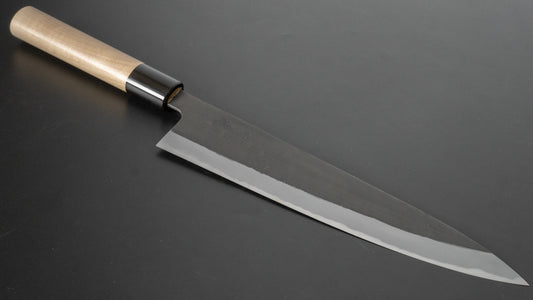 Hitohira Hinode Kurouchi Wit #2 Gyuto 240 mm Ho houten handvat