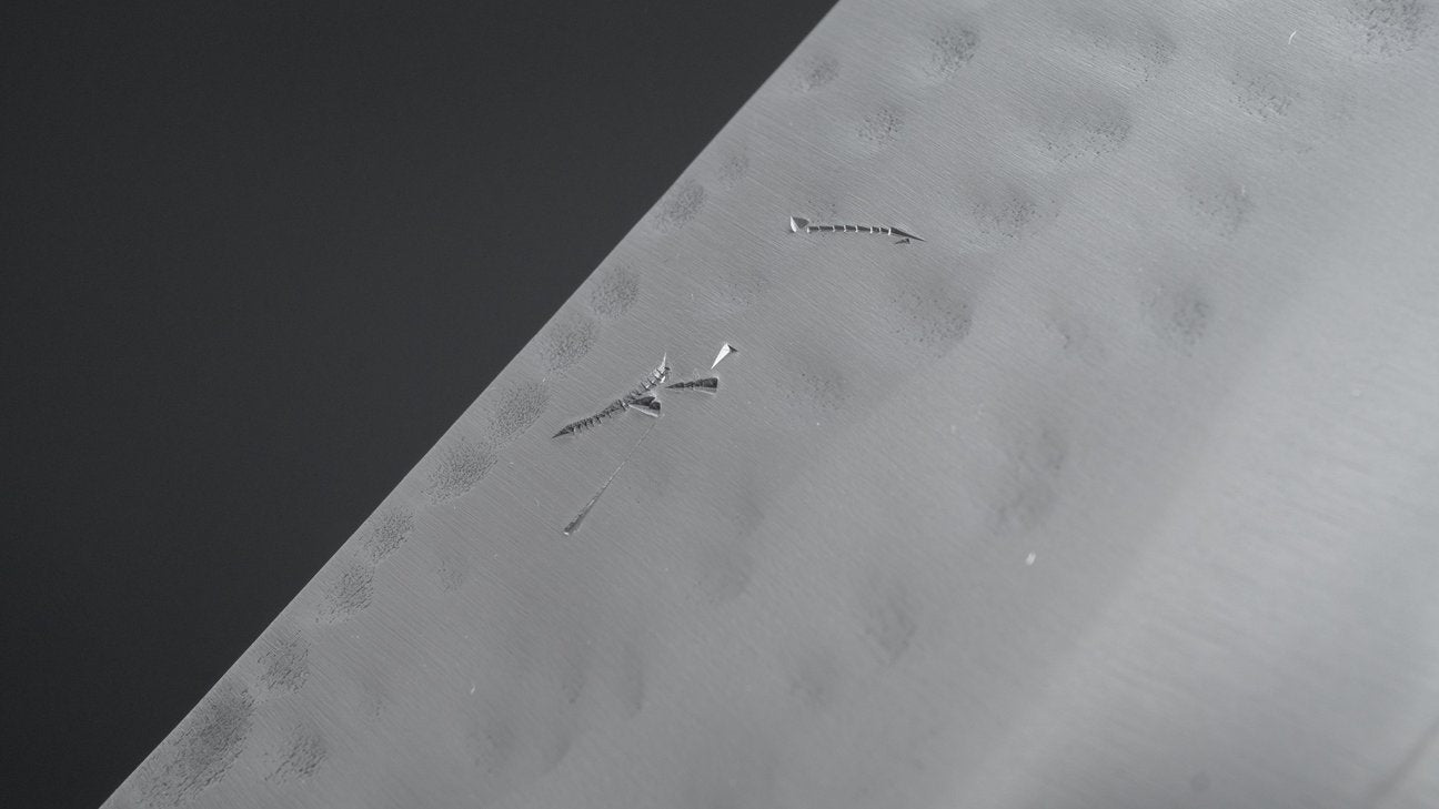 Hitohira NM Tsuchime Gyuto 180mm Imitation Mahogany Handle