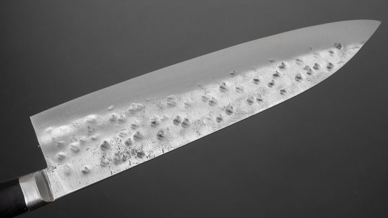 Morihei Hisamoto White #1 Tsuchime Stainless Clad Gyuto 210mm Pakka Handle