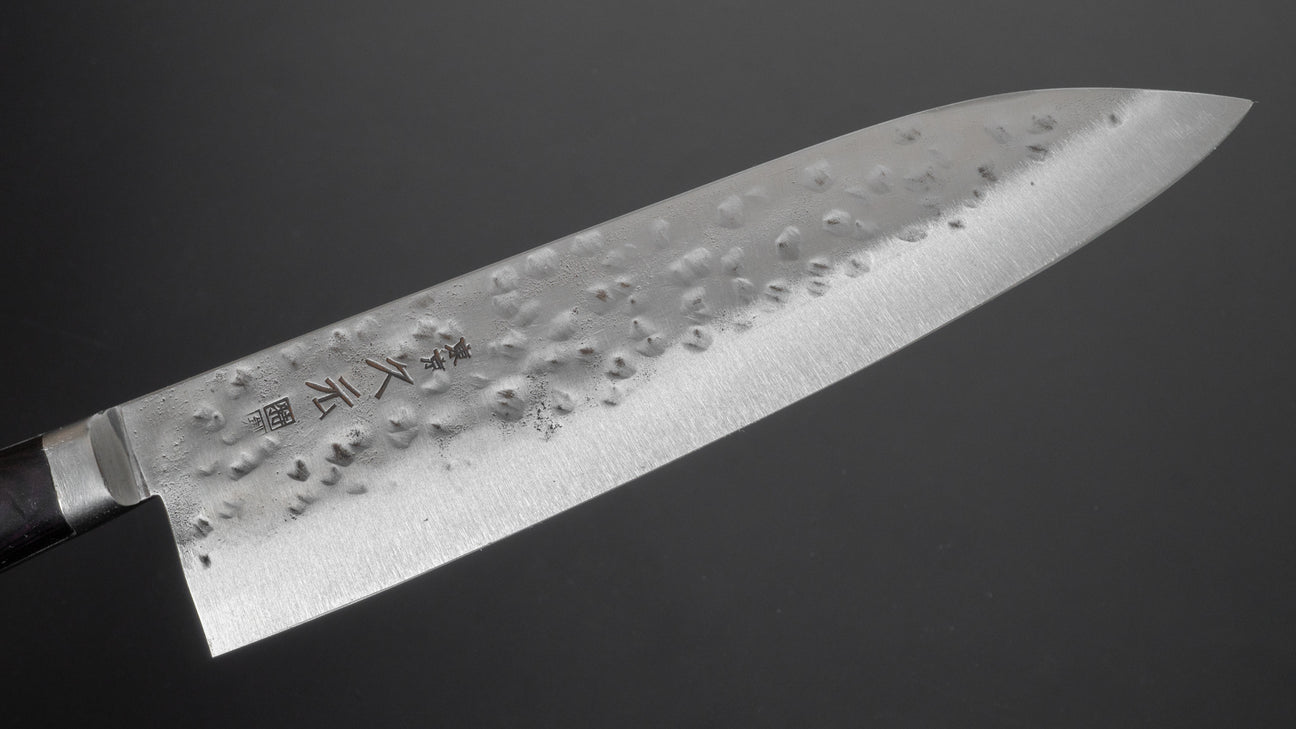 Morihei Hisamoto White #1 Tsuchime Stainless Clad Gyuto 210mm Pakka Handle