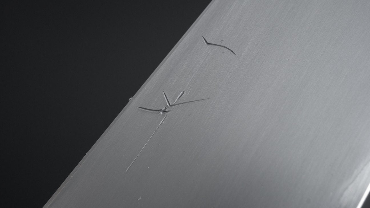 Hitohira Togashi White #1 Stainless Clad Kasumi Utility 165mm Ebony Handle