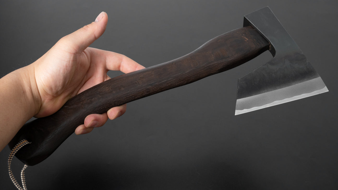 Mizuno Warikomi Jikata Ax 570g Burnt Oak Handle (Curved)