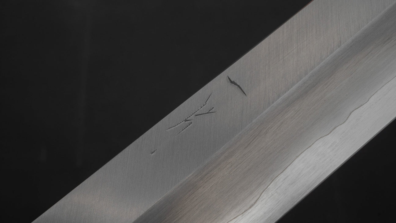 Hitohira Kikuchiyo Mosuke Silver #3 Yanagiba 300mm Ho Wood Handle (Saya)