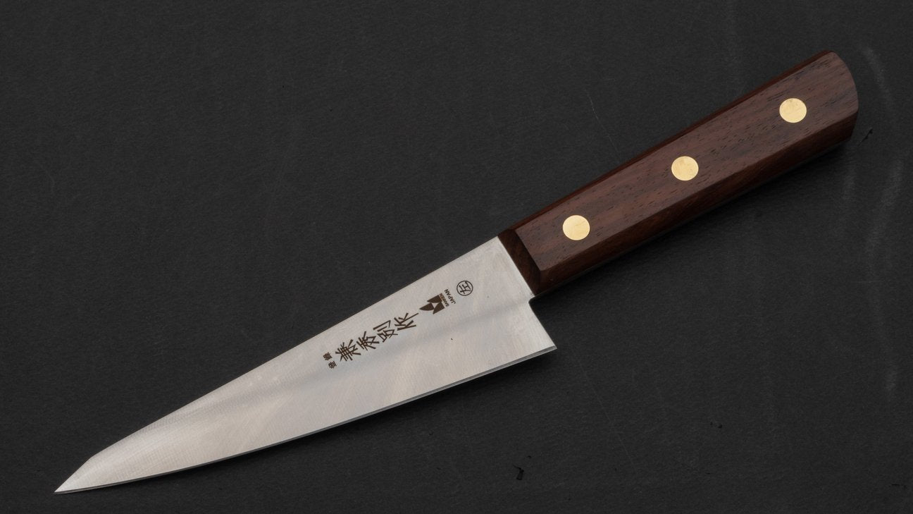 Kanehide Bessaku Left-Handed Honesuki Kaku 150mm Rosewood Handle