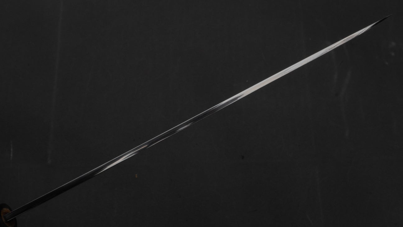 Hitohira Kikuchiyo Manzo Blue #2 Yanagiba 240 mm Ho houten handvat (Saya)