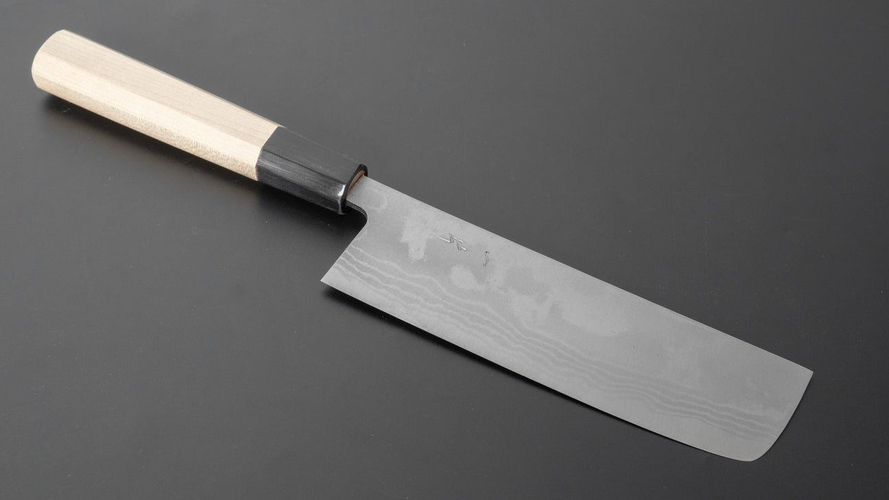 Hitohira GR Blue #2 Damascus Nakiri 150mm Ho Wood Handle