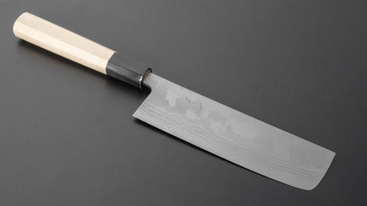 Hitohira GR Blue #2 Damascus Nakiri 150mm Ho Wood Handle