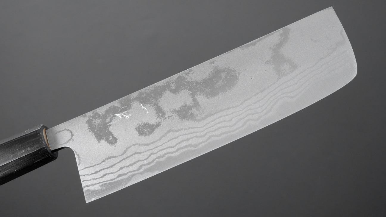 Hitohira GR Blue #2 Damascus Nakiri 150mm Ho Wood Handle