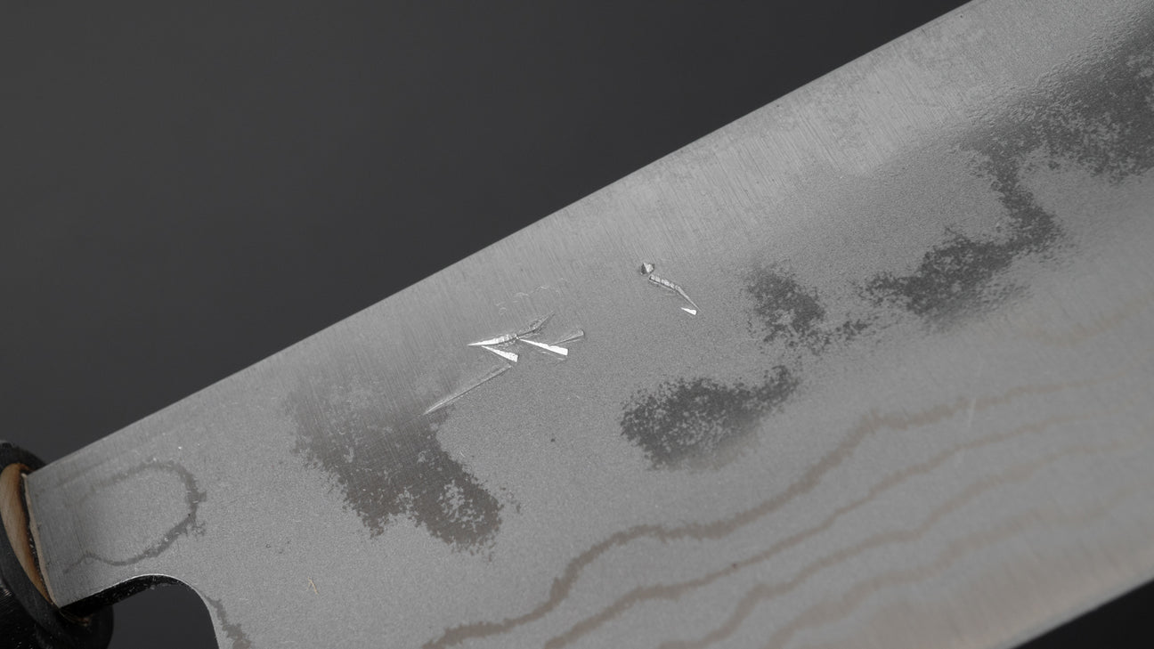 Hitohira GR Blue #2 Damascus Nakiri 150mm Ho Wood Handle