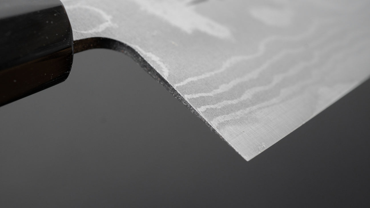 Hitohira GR Blue #2 Damascus Nakiri 150mm Ho Wood Handle