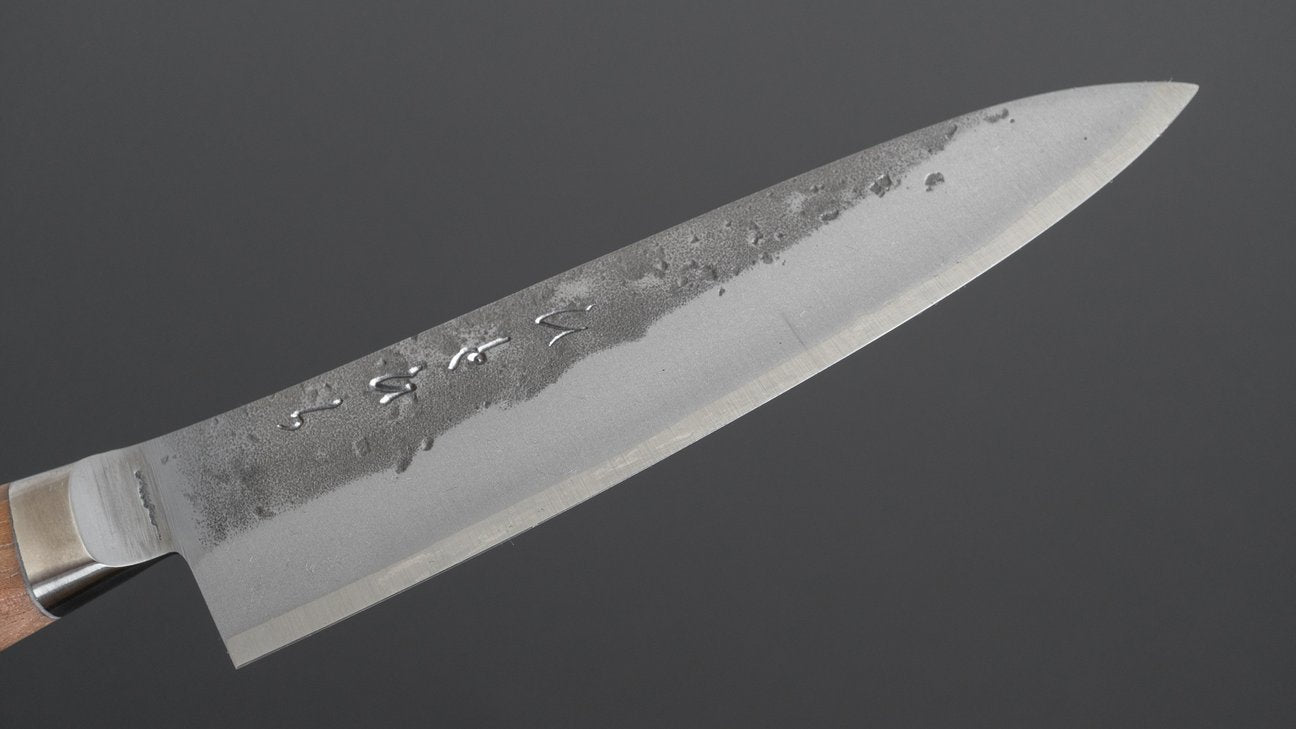 Hitohira TD Blue #2 Stainless Clad Nashiji Yo Petty 125mm Walnut Handle