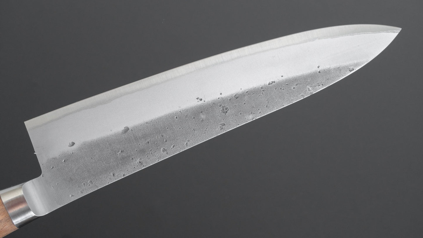 Hitohira TD Blue #2 Stainless Clad Nashiji Yo Gyuto 210mm Walnut Handle