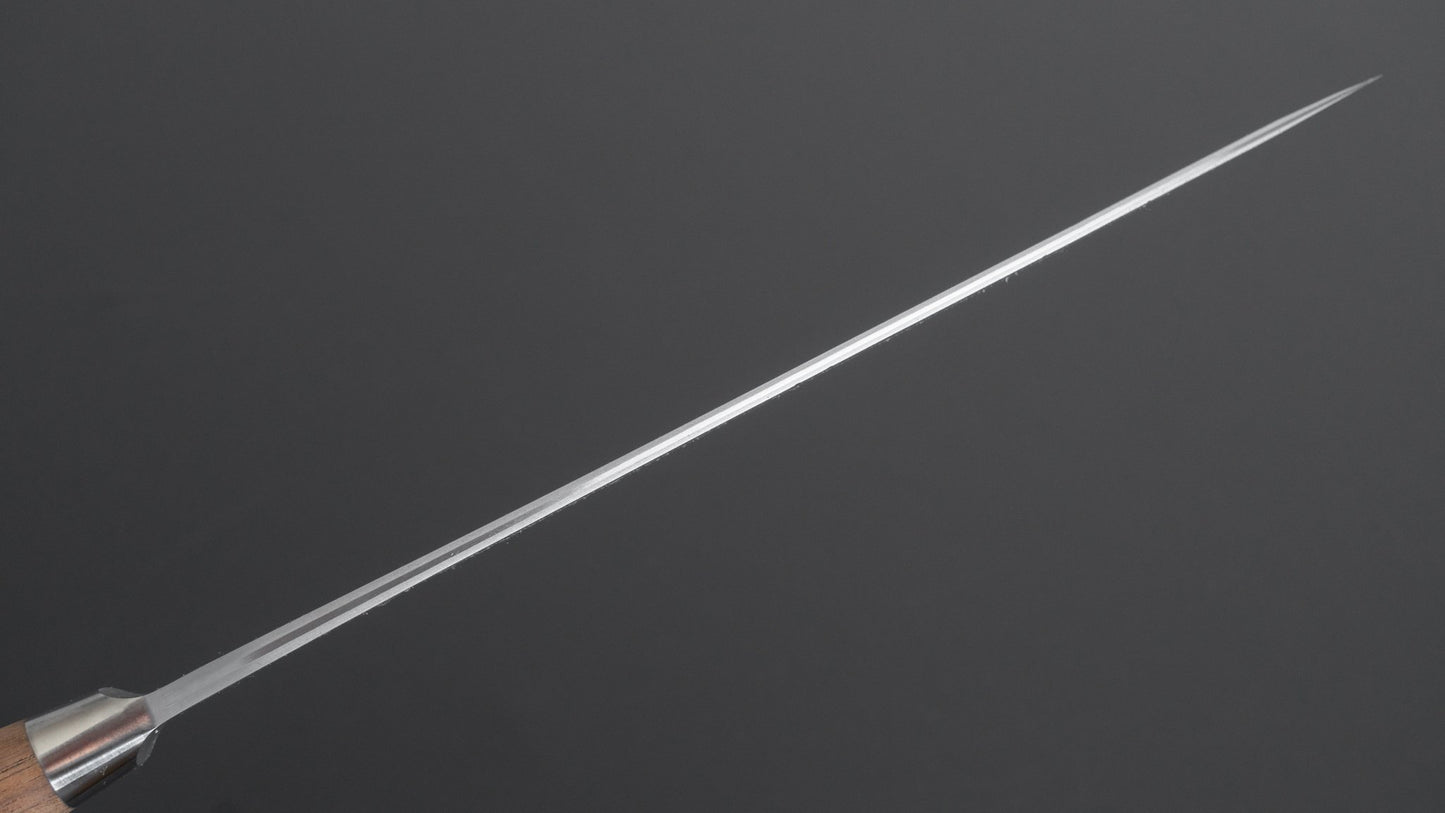 Hitohira TD Blue #2 Stainless Clad Nashiji Yo Gyuto 210mm Walnut Handle