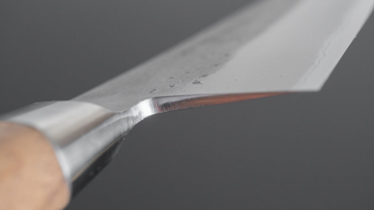 Hitohira TD Blue #2 Stainless Clad Nashiji Yo Gyuto 210mm Walnut Handle