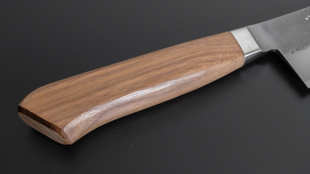 Hitohira TD Blue #2 Stainless Clad Nashiji Yo Gyuto 210mm Walnut Handle