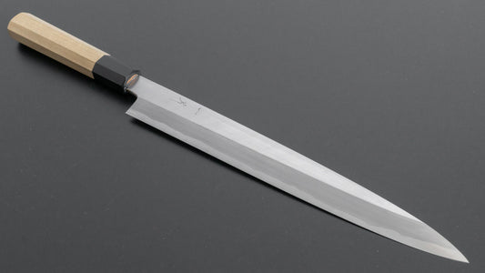 Hitohira Kikuchiyo Manzo Blue #2 Yanagiba 270mm Ho Wood Handle (Saya)