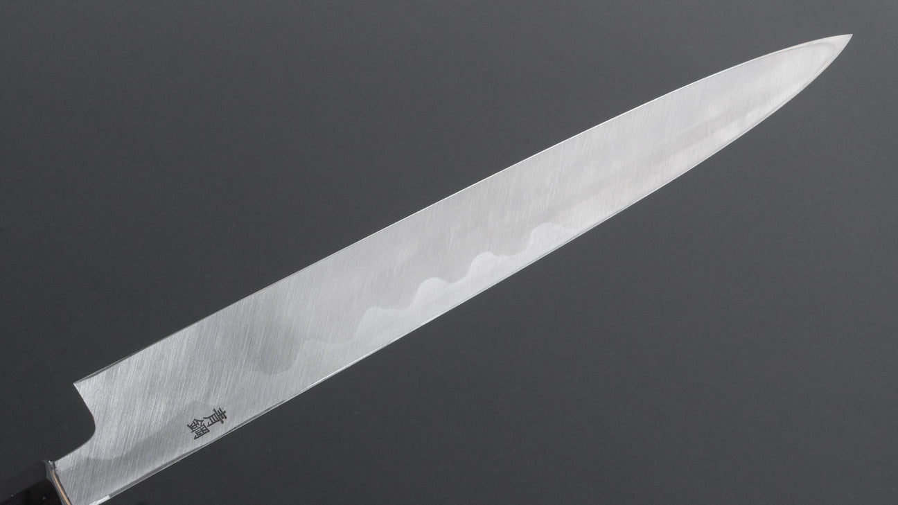 Hitohira Kikuchiyo Manzo Blue #2 Yanagiba 270mm Ho Wood Handle (Saya)