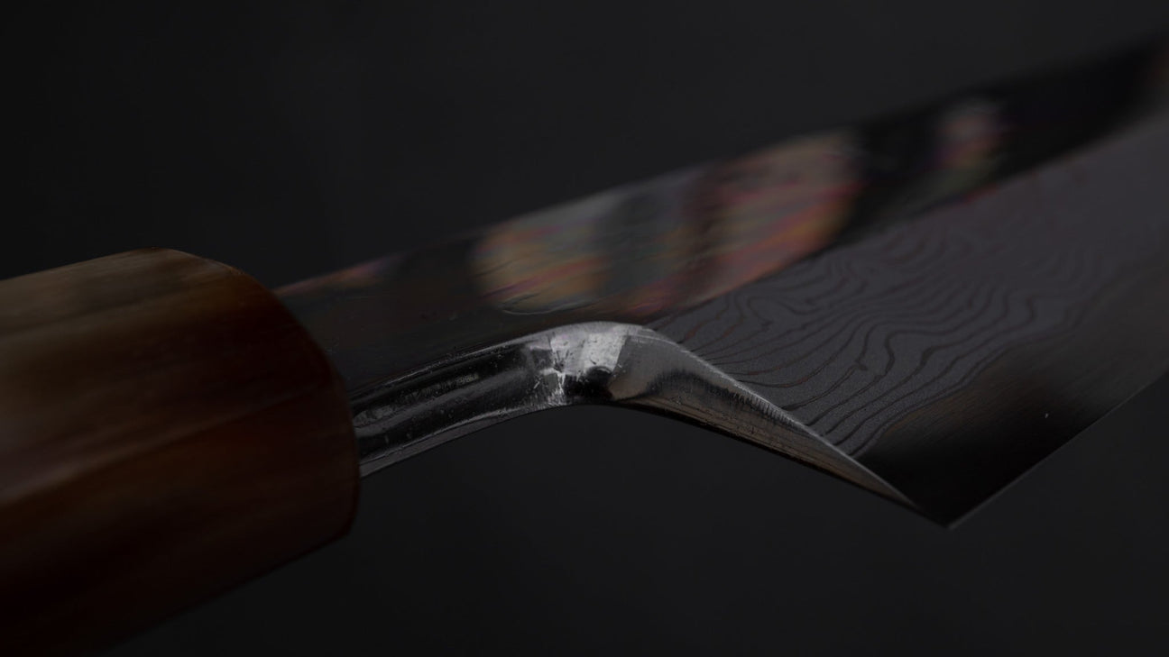 Hitohira Kikuchiyo Mosuke Enmon White #1 Kiritsuke 270mm Taihei Ebony Handle Mirror polish (Saya)