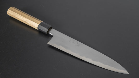 Tetsujin Blue #2 Kasumi Gyuto 210 mm Ho houten handvat