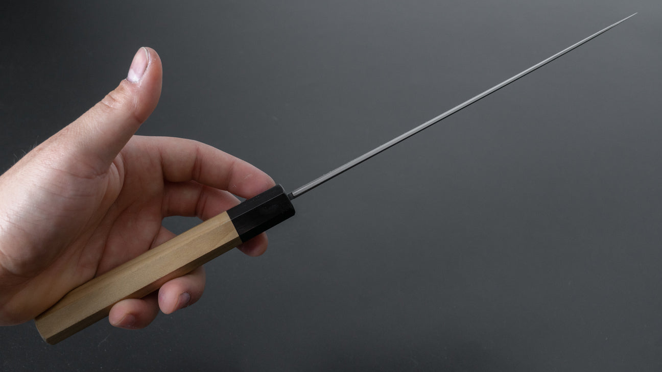 Tetsujin Blue #2 Kasumi Gyuto 210 mm Ho houten handvat