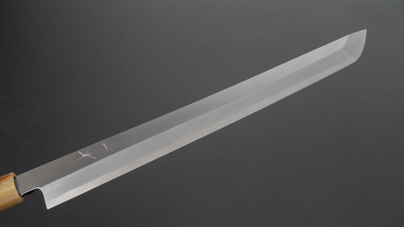 Hitohira Kikuchiyo Manzo Blue #2 Yanagi Sakimaru 270mm Ebony Handle (Saya)