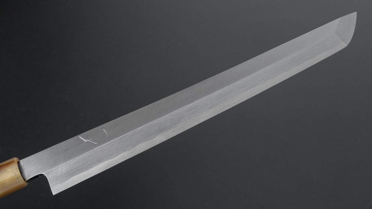 Hitohira Kikuchiyo Manzo Blue #2 Yanagi Sakimaru 270mm Ebony Handle (Saya)