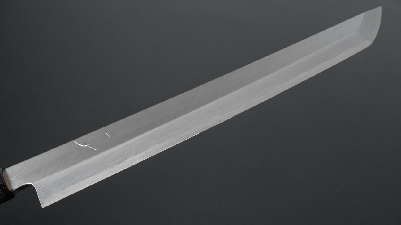 Hitohira Kikuchiyo Manzo Blue #2 Yanagi Sakimaru 270 mm Ho houten handvat (Saya)