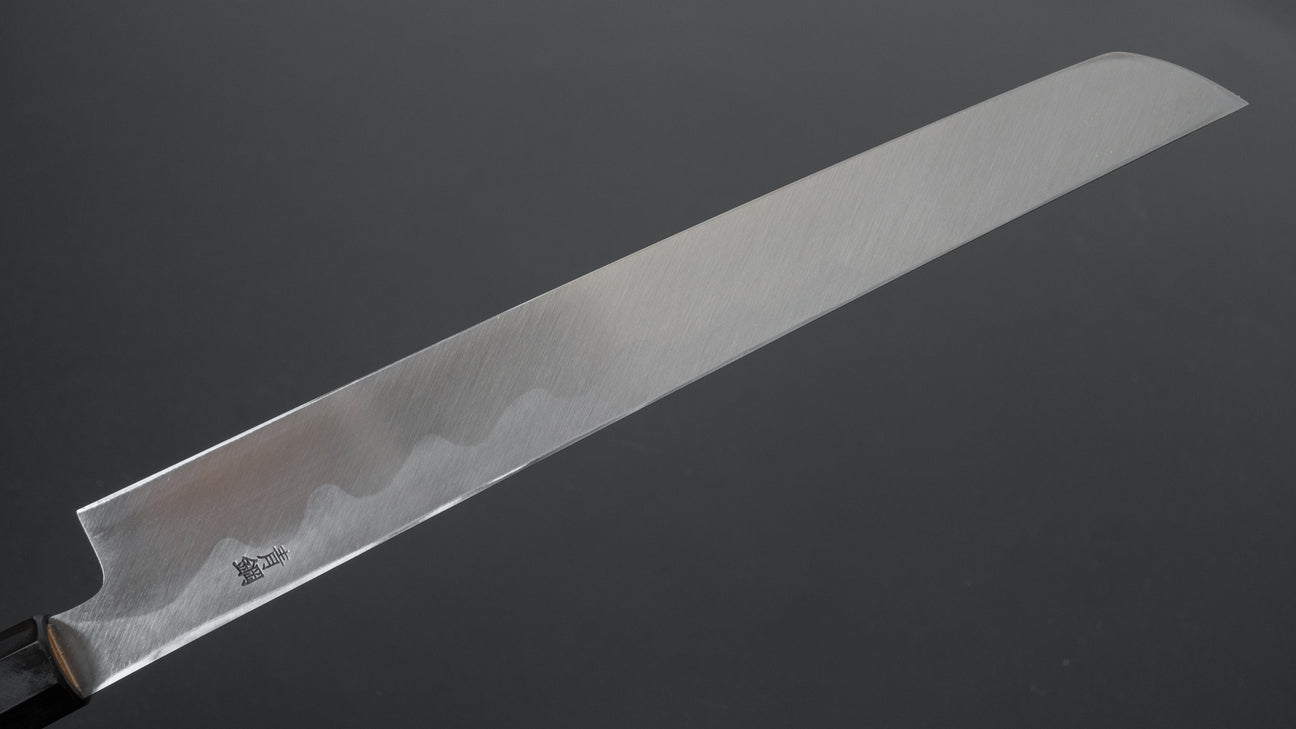 Hitohira Kikuchiyo Manzo Blue #2 Yanagi Sakimaru 270 mm Ho houten handvat (Saya)