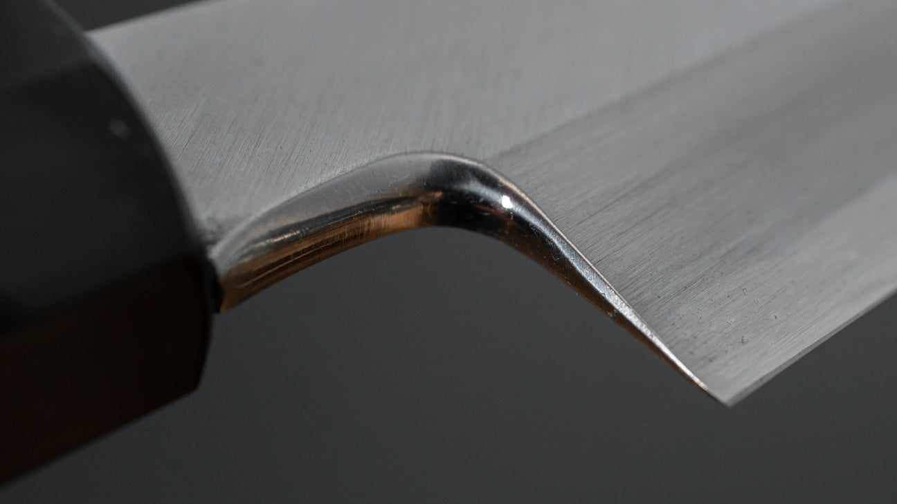 Hitohira Kikuchiyo Manzo Blue #2 Yanagi Sakimaru 270 mm Ho houten handvat (Saya)