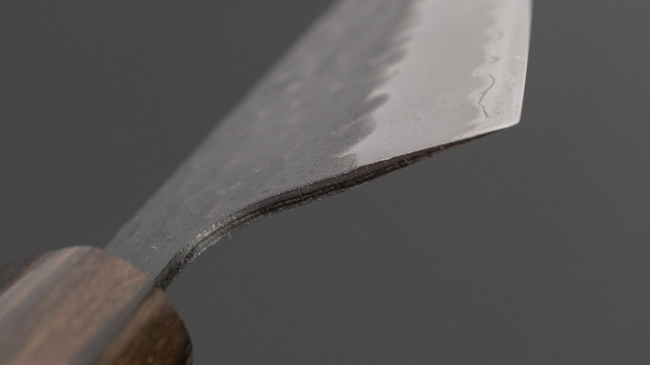 Hitohira Futana SB Kuro Tsuchime Santoku 170mm Cherry Wood Handle