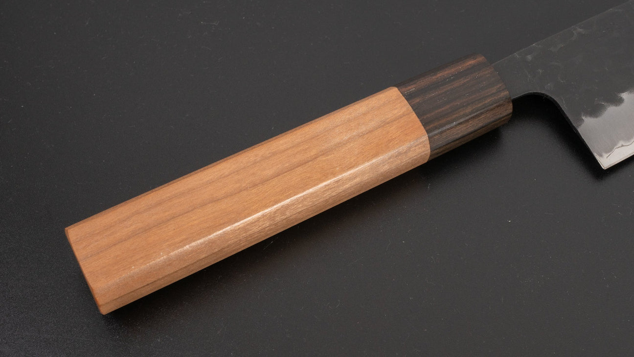 Hitohira Futana SB Kuro Tsuchime Santoku 170mm Cherry Wood Handle