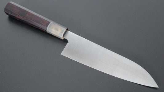 Hitohira Ashi Wit #2 Santoku 165 mm ebbenhouten handvat