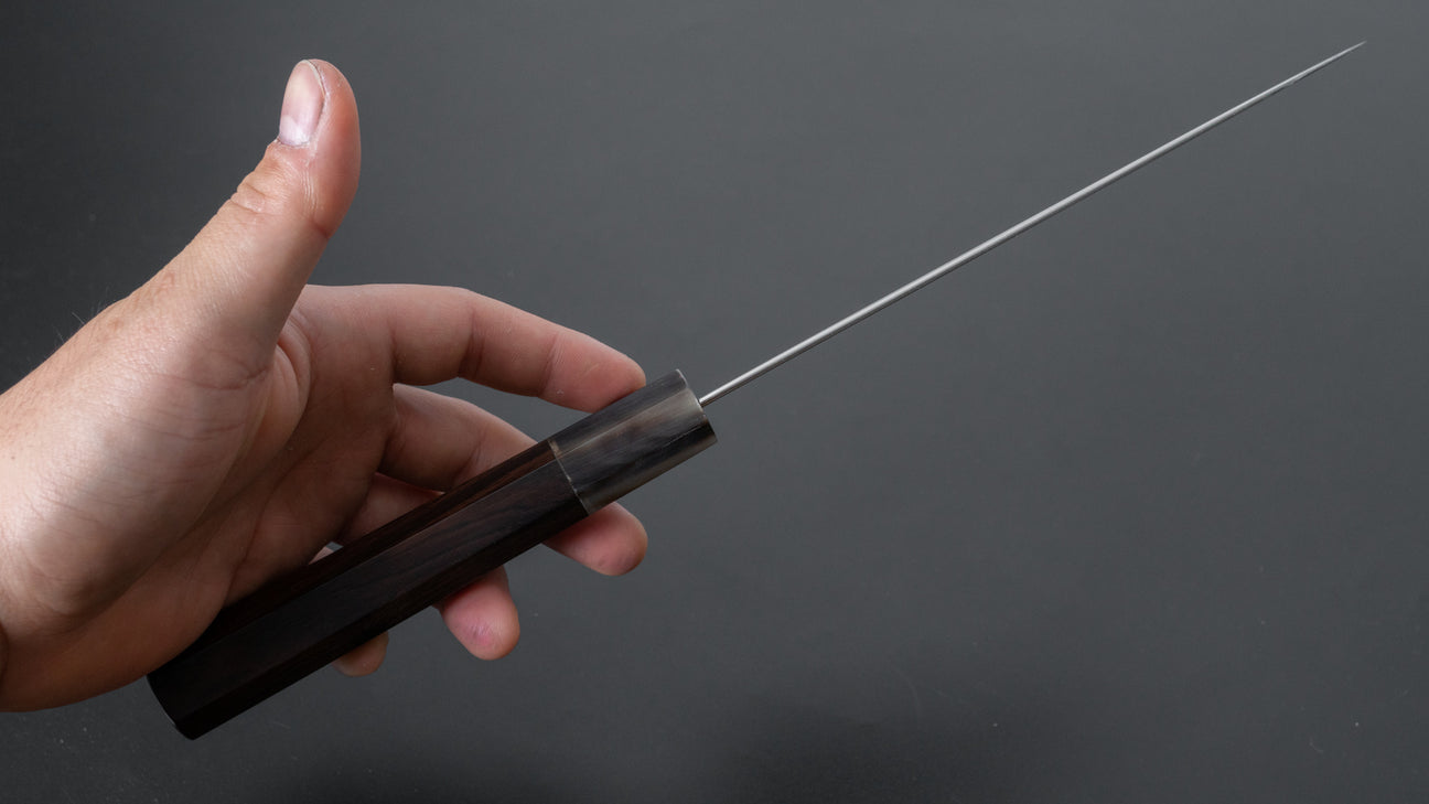 Hitohira Ashi White #2 Santoku 165mm Ebony Handle