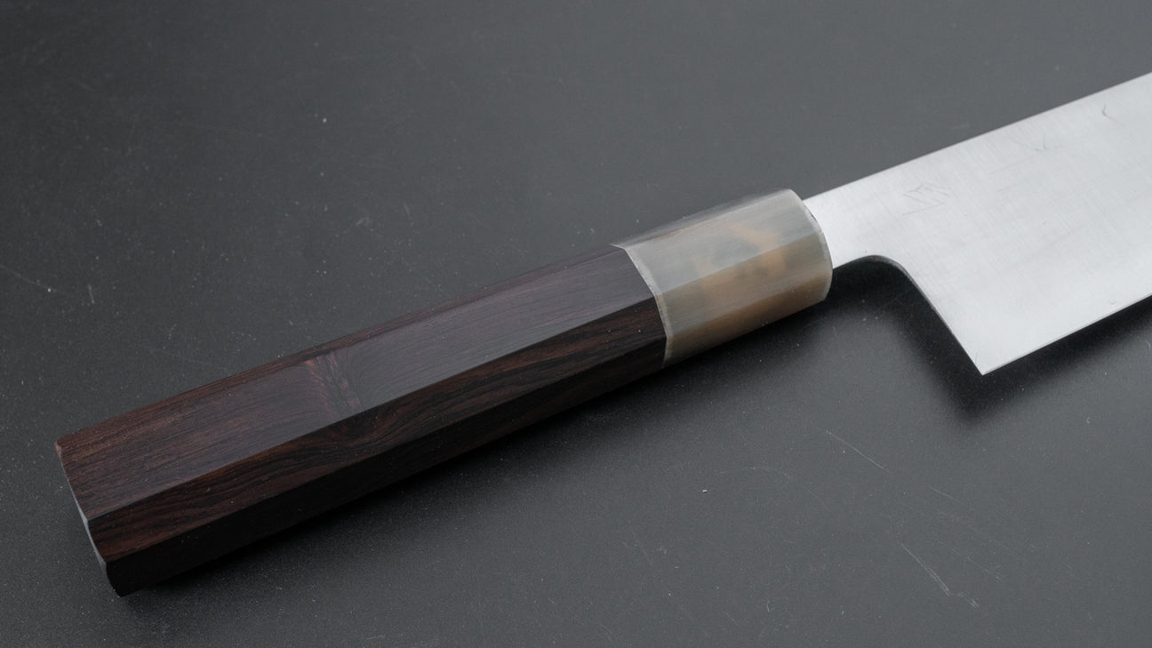 Hitohira Ashi White #2 Santoku 165mm Ebony Handle
