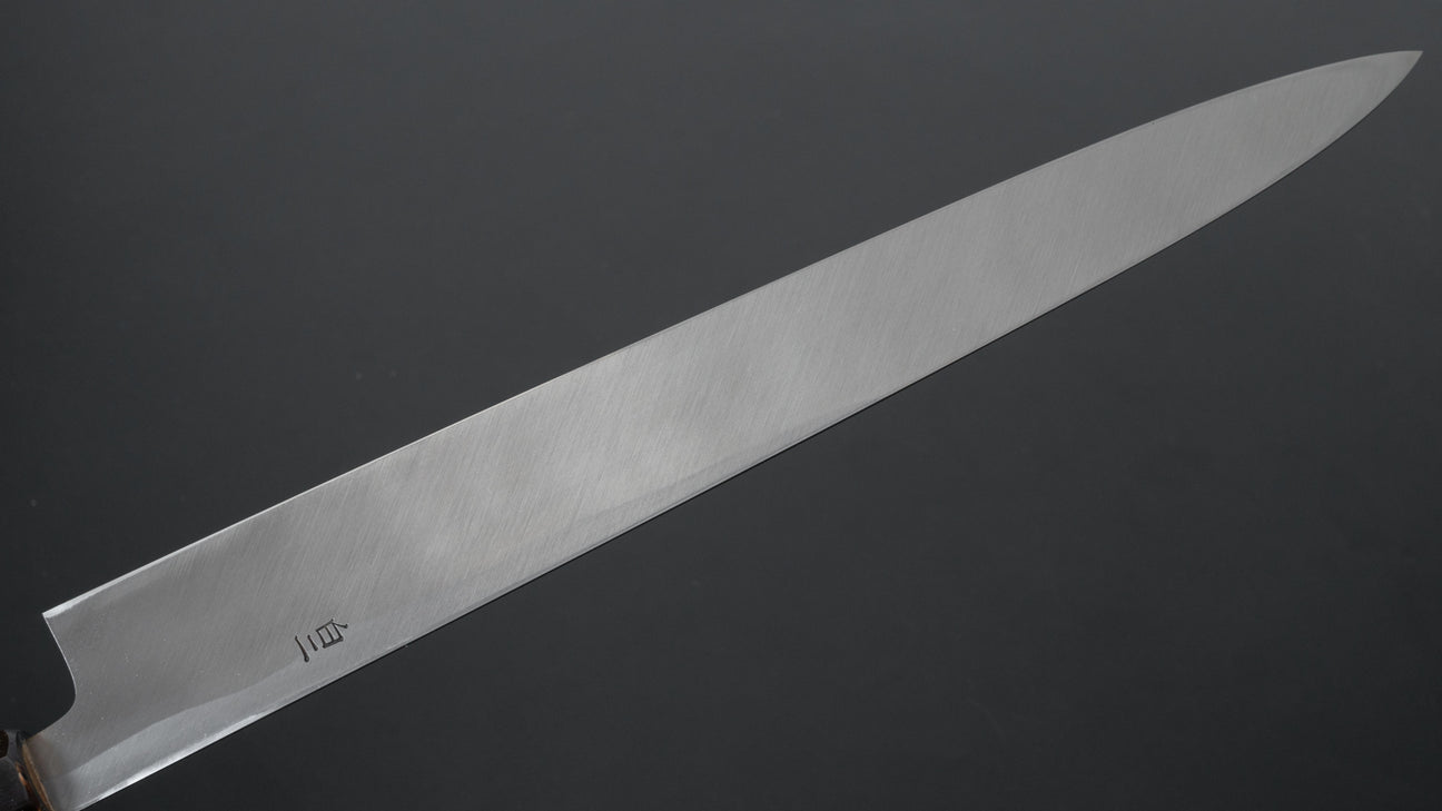 Hitohira Tanaka Manzo Wit #2 Yanagiba 300 mm Ho houten handvat (Saya)