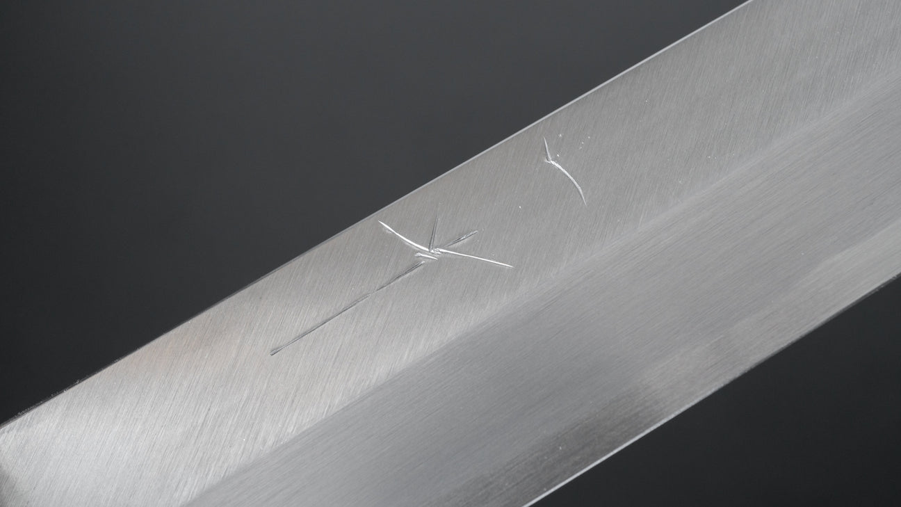 Hitohira Kikuchiyo Manzo Blue #2 Yanagi Sakimaru 300mm Ebony Handle (Saya)