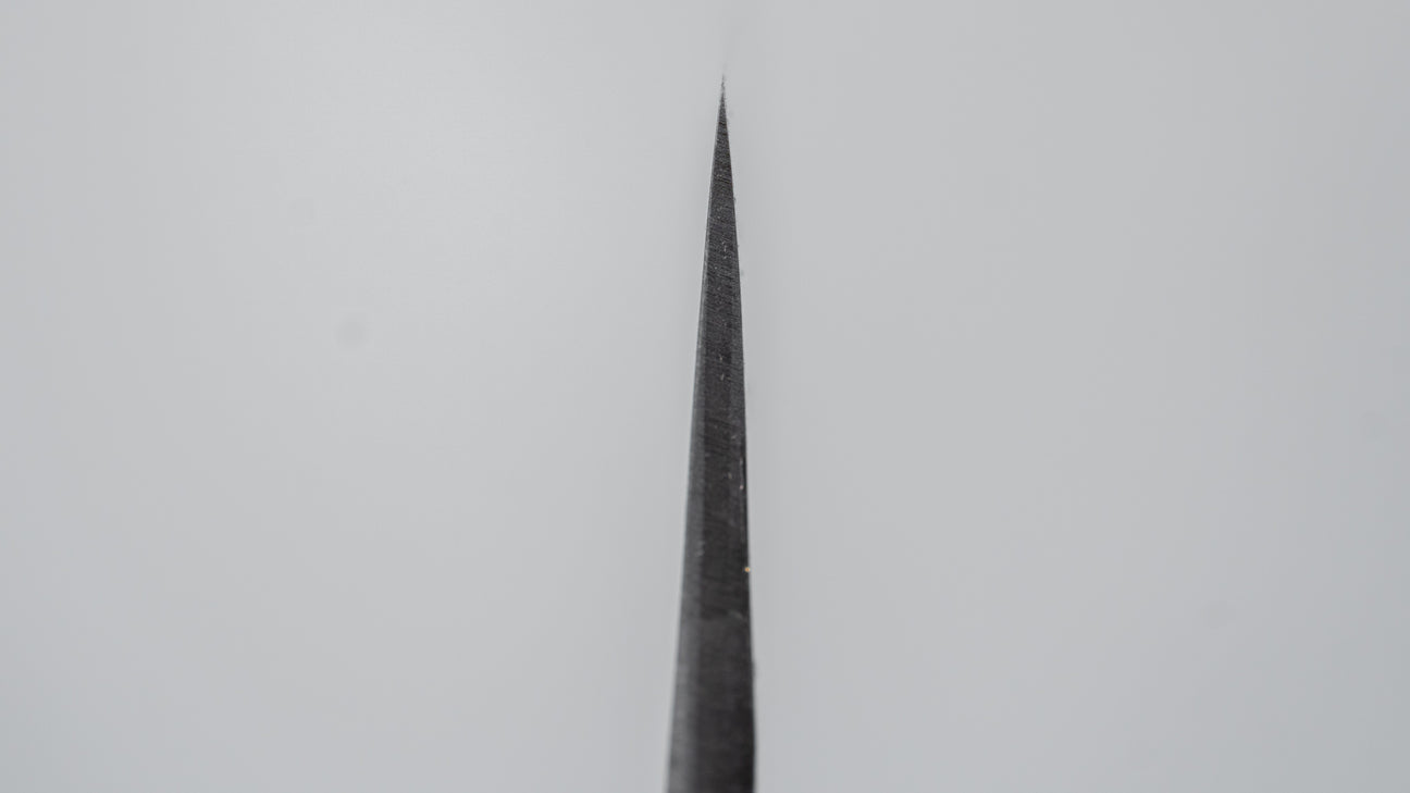 Hitohira Harima gesmeed blauw super roestvrij bekleed 165mm Santoku walnoot handvat