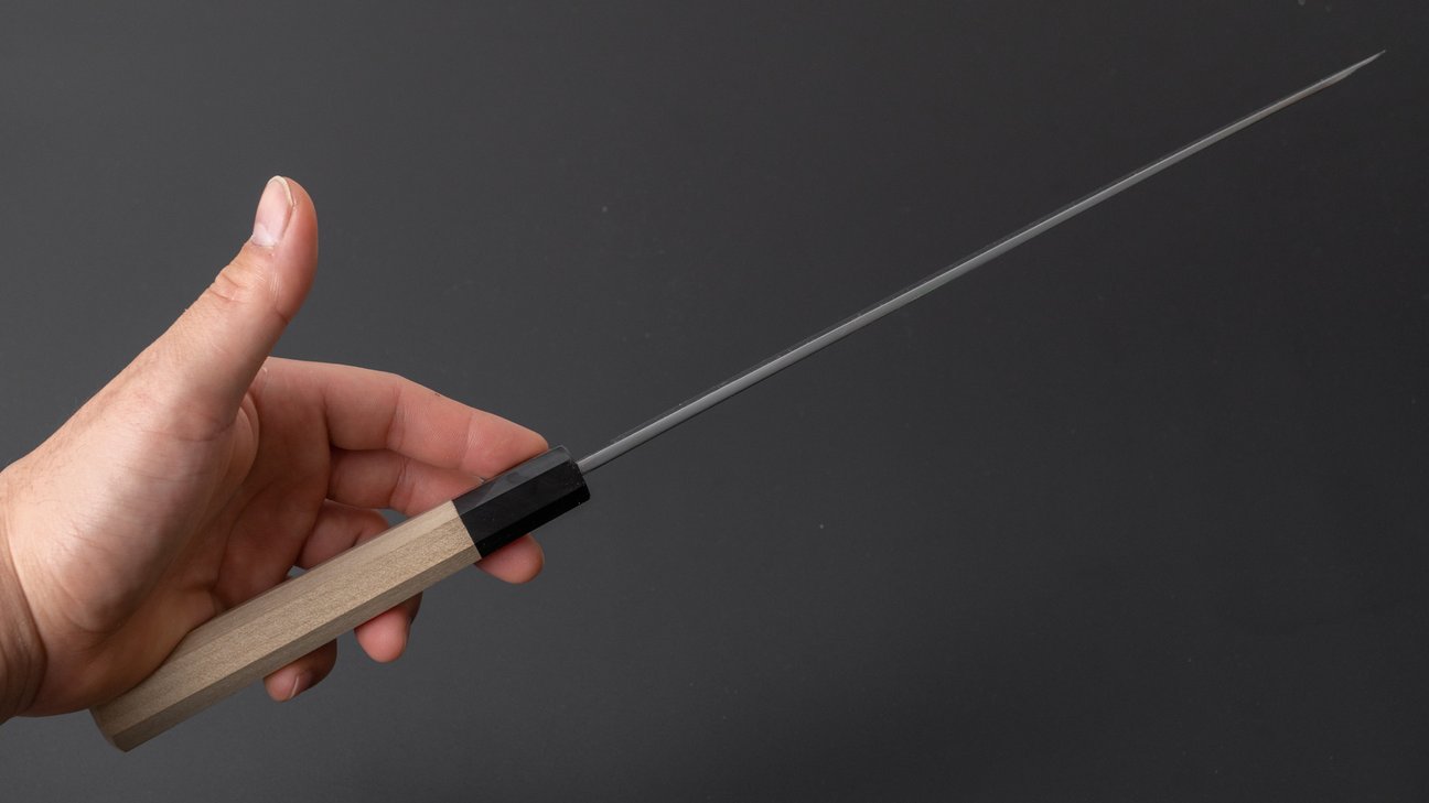 Hitohira Kikuchiyo Manzo Blue #2 Yanagiba 270mm Ho Wood Handle (Thinner/ Saya)