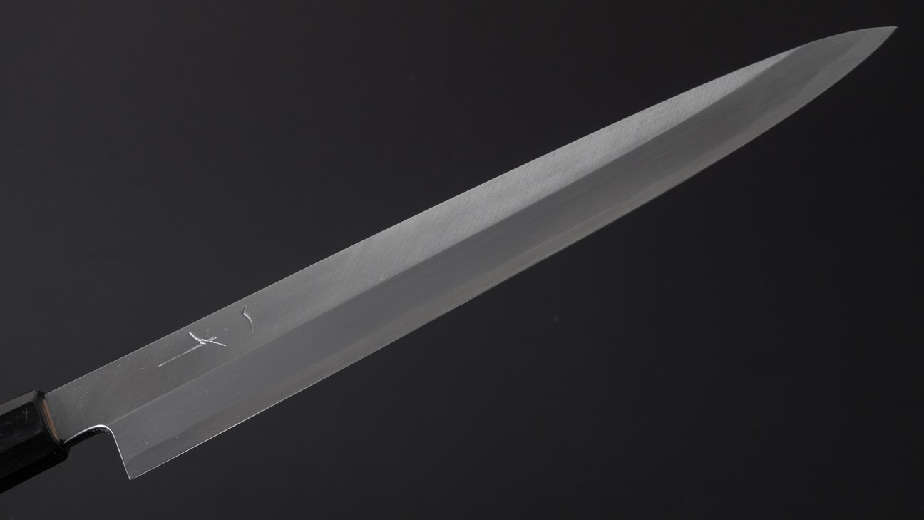 Hitohira Kikuchiyo Manzo Blue #2 Yanagiba 270mm Ho Wood Handle (Thinner/ Saya)