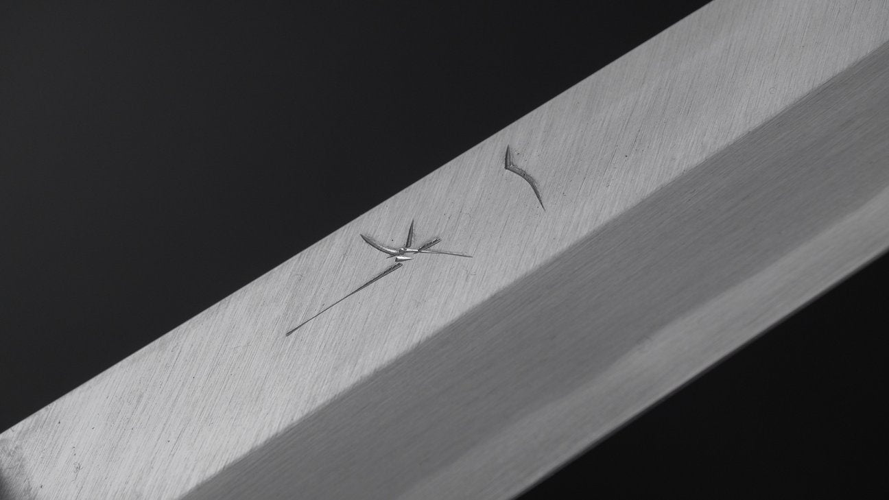 Hitohira Kikuchiyo Manzo Blue #2 Yanagiba 270mm Ho Wood Handle (Thinner/ Saya)