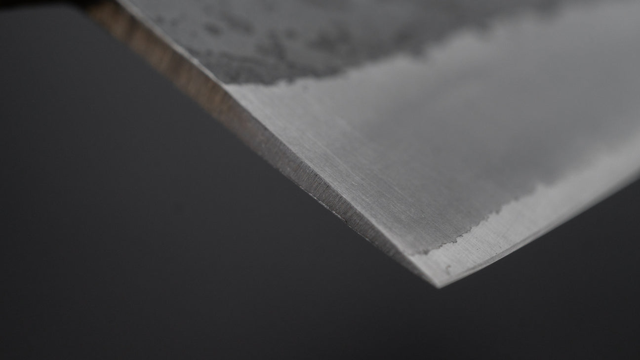 Hitohira Harima gesmeed blauw super roestvrij bekleed Nakiri walnoot handvat