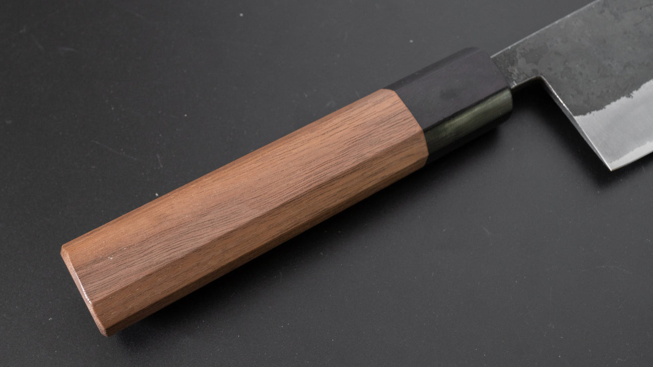 Hitohira Harima gesmeed blauw super roestvrij bekleed Nakiri walnoot handvat