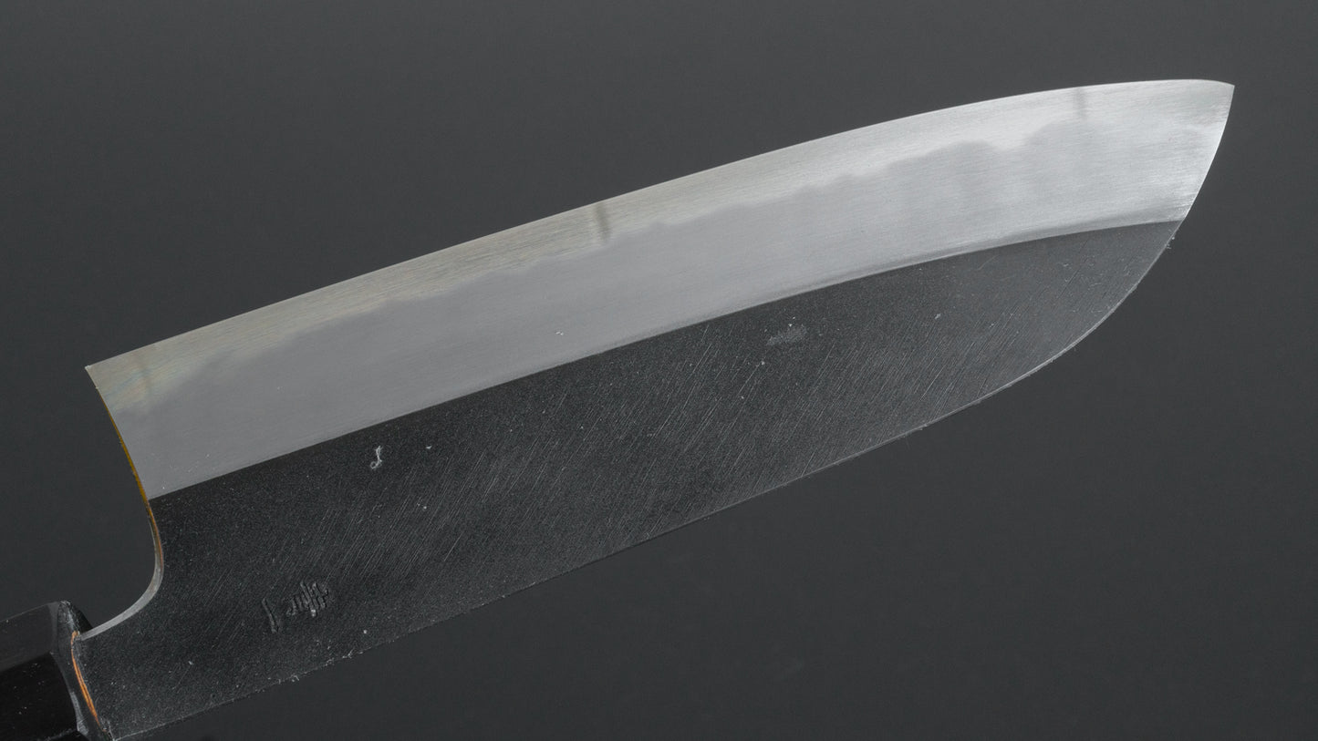 Hitohira Tanaka Kyuzo Blue #1 Kurouchi Santoku 180mm Yakusugi Cedar Handle