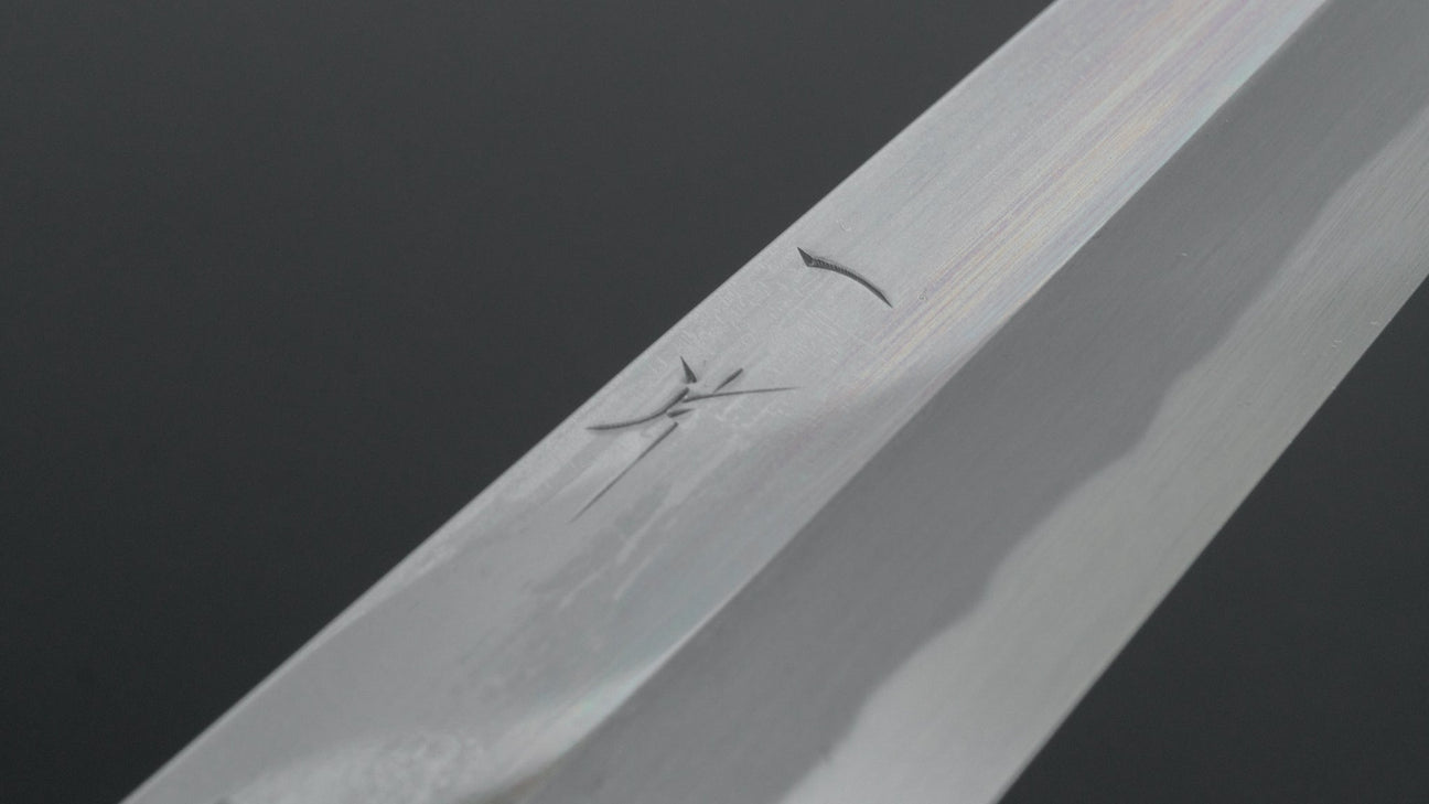 Hitohira Tanaka Mosuke Blue #1 Yanagiba 300mm Ebony Handle (Mirror Polished/ Saya)