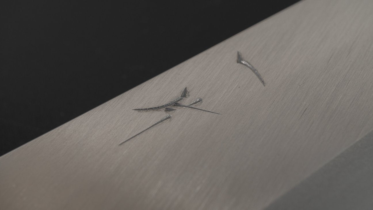 Hitohira Tanaka Kyuzo Blue #1 Migaki Gyuto 240mm Taihei Ebony Handle