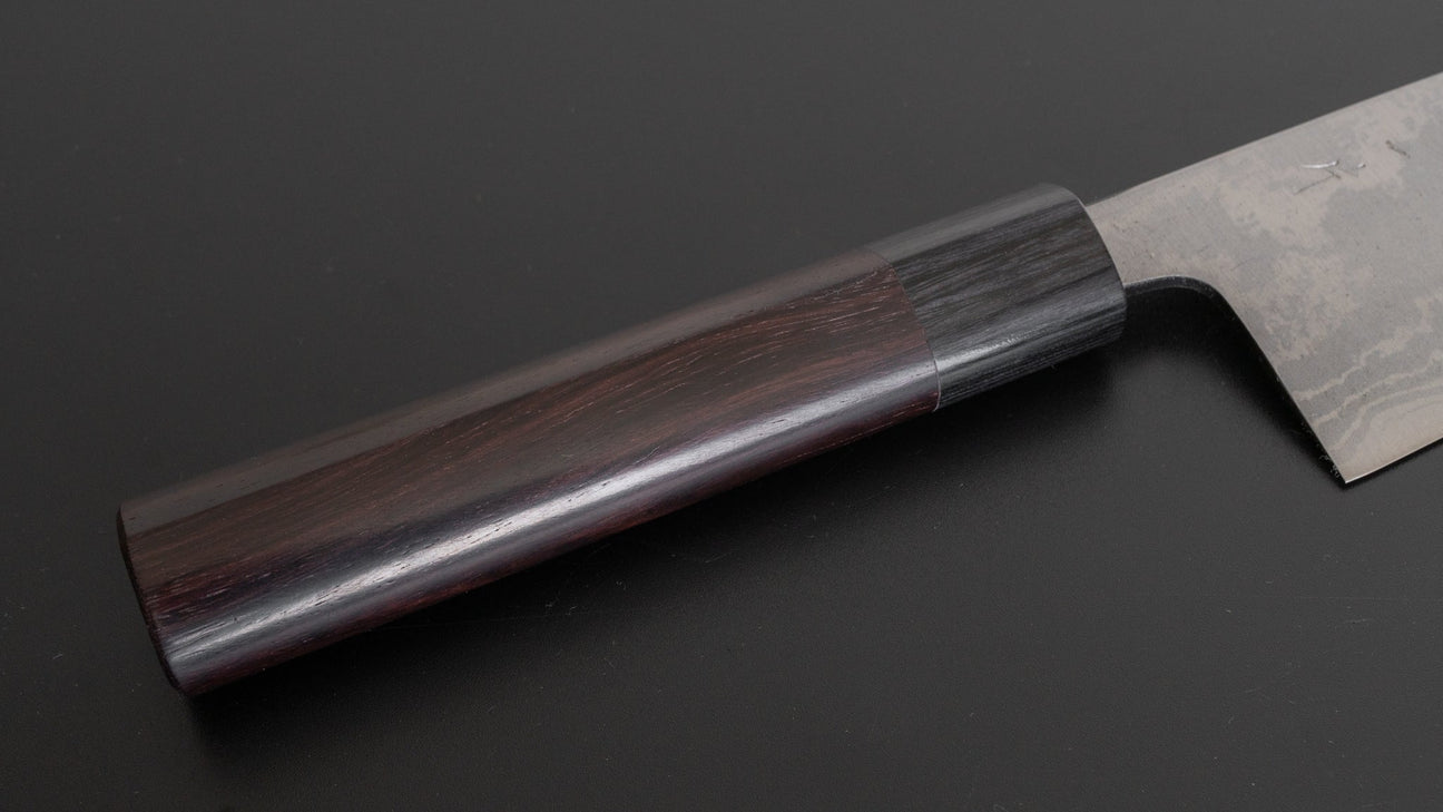 Hitohira GR Blue #2 Damascus Bunka 170mm Rosewood Handle