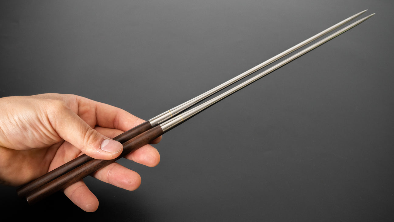 Hitohira Ebony Moribashi Chopstick 210mm Rounded