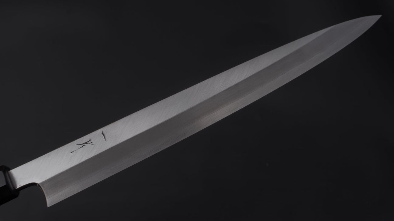 Hitohira Kikuchiyo Mosuke Silver #3 Yanagiba 270mm Ho Wood Handle (Saya)